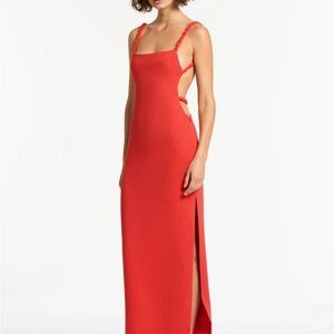 SIR the label Red Backless Dress